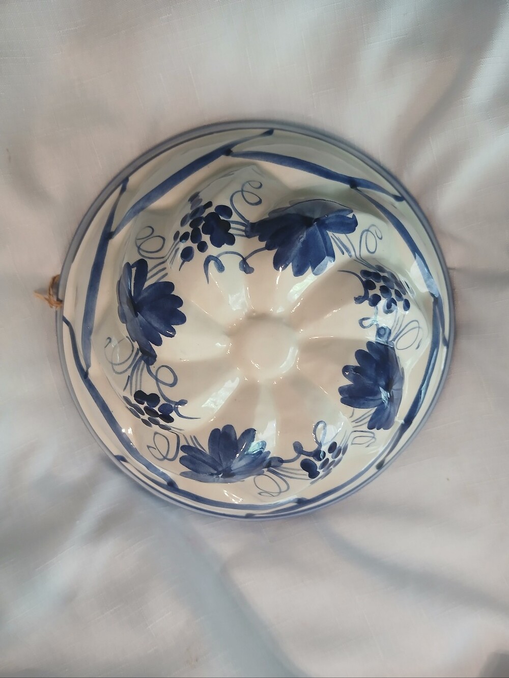 Vintage Made In Italy Floral Ceramic Mold Wall Decor